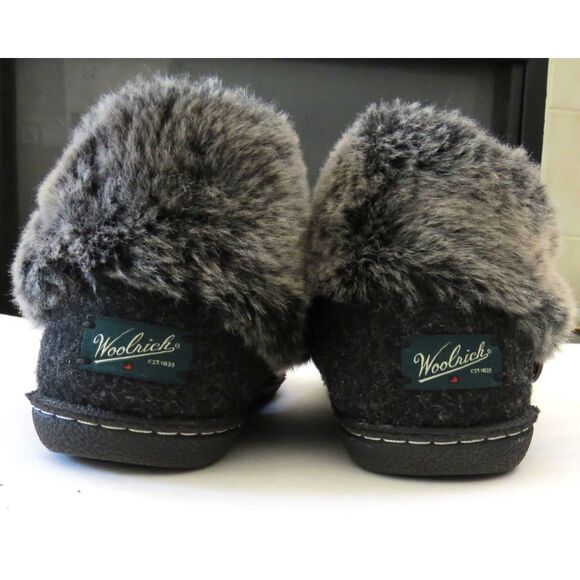 Woolrich Women's Grand Lodge Wool Slipper with Rubber Sole  size 6 EUC - Picture 4 of 6